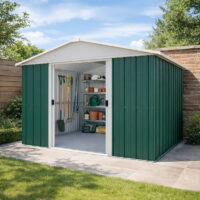 10' x 8' Yardmaster Green Metal Shed (3.03m x 2.37m)