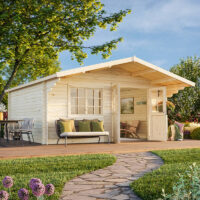 Palmako Britta 5.1m x 4.5m Log Cabin Garden Building (40mm)