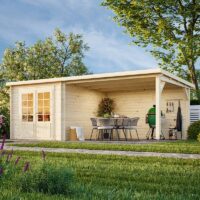 Palmako Ella 6m x 3m Log Cabin Summerhouse (28mm)
