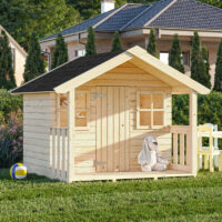 Palmako Felix 1.8m x 1.2m Childrens/Kids Cabin Luxury Outdoor Playhouse (16mm)