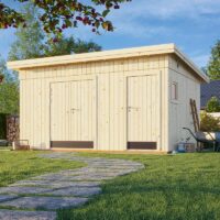 15' x 11' Palmako Kalle (88mm) Premium Multi-room Shed (4.5m x 3.3m)