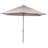 Bracken Outdoors 2.7m Crank and Tilt Graphite 34mm Pole Round Garden Parasol - Taupe