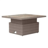 Robert Charles Tennessee Adjustable Square Rattan Dining Table