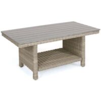 Kettler Palma Oyster Wicker Slat Top Coffee Table