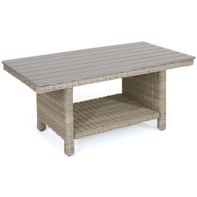 Kettler Palma Oyster Wicker Slat Top Coffee Table