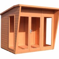 Shire Highclere 8' 1" x 7' 8" Pent Summerhouse - Premium Dip Treated Shiplap
