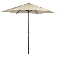 Bracken Outdoors 3m 38mm Aluminium Pole Round Cream Garden Parasol