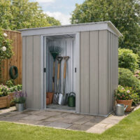 6' x 4' Yardmaster Platinum Tall Pent Metal Shed (1.9m x 1.19m)