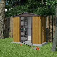 6'8 x 4'6 Yardmaster Woodview Metal Shed (2.02m x 1.37m)