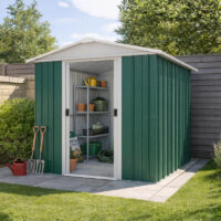 6'8 x 7'2 Yardmaster Green Metal Shed (2.02m x 2.17m)
