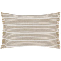 Yard Tide Textured Stripe Outdoor Cushion Cover - Natural Cotton - Size 40 cm x 60 cm