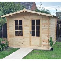 Bucknells 10' 11" x 9' 9" Apex Log Cabin - Classic 28mm Cladding Tongue & Groove