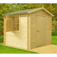Camelot 9' x 9' 9" Apex Log Cabin - Budget 19mm Cladding Tongue & Groove