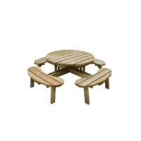 Circular Picnic Table Pressure Treated 2060 x 720 x 2060mm