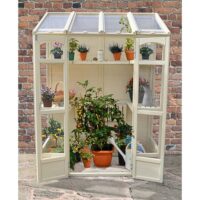 Victorian Tall Wall Greenhouse with Auto Vent