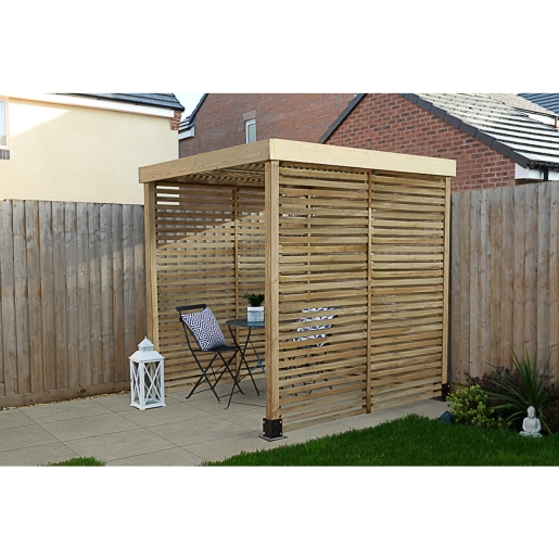 Forest Garden Modular Pergola with 3 Side Panel Pack