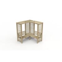Forest Garden Pressure Treated Firenze Corner Arbour