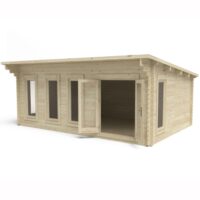 Forest Garden 6 x 4m Wolverley Log Cabin No Underlay
