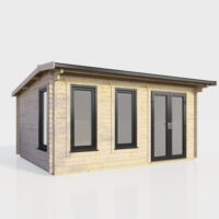16 x 10 Power Apex Log Cabin Right Doors