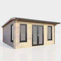 16 x 14 Power Apex Log Cabin Centre Doors