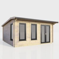 16 x 14 Power Apex Log Cabin Right Doors