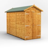 10 x 4 Power Windowless Apex Double Door