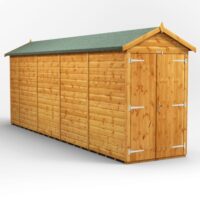 18 x 4 Power Windowless Apex Double Door