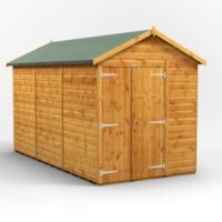 12 x 6 Power Windowless Apex Double Door