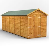 20 x 6 Power Windowless Apex Double Door