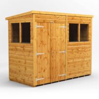8 x 4 Power Pent Double Door