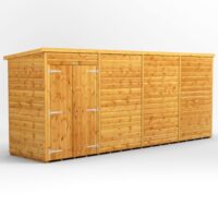 16 x 4 Power Windowless Pent Double Door