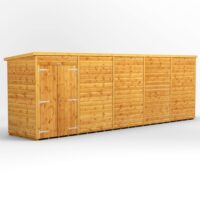 20 x 4 Power Windowless Pent Double Door