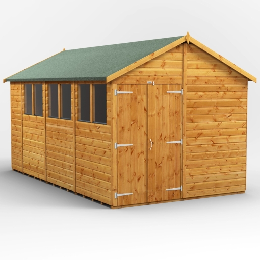 14 x 8 Power Apex Double Doors