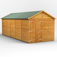 20 x 8 Power Windowless Apex Double Doors