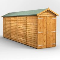 18 x 4 Power Overlap Apex Double Doors No Windows