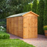 20 x 4 Power Overlap Apex Double Doors No Windows