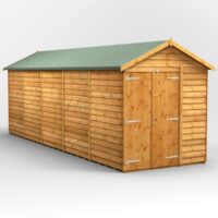 20 x 6 Power Overlap Apex Double Doors No Windows