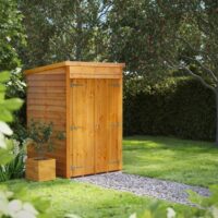 4 x 4 Power Overlap Pent Double Doors No Windows