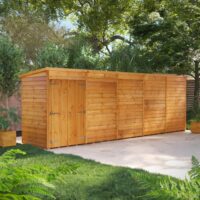 20 x 4 Power Overlap Pent Double Doors No Windows
