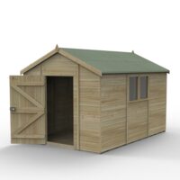 Timberdale 12 x 8 Apex Dble Door Shed - Installed