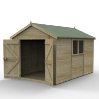 Timberdale 12 x 8 Apex Shed Combo - Installed