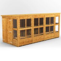 14 x 6 Power Pent Double Door Potting Shed