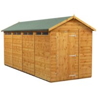 16 x 6 Power Apex Security Shed