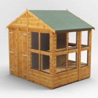 6 x 8 Power Apex Double Door Potting Shed