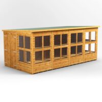 16 x 8 Power Pent Double Door Potting Shed