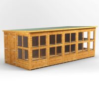 18 x 8 Power Pent Double Door Potting Shed
