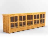 20 x 4 Power Pent Double Door Potting Shed