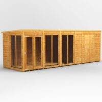 20 x 6 Power Pent Summerhouse With 6ft Side Store