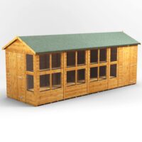 18 x 6 Power Apex Potting Shed With 4ft Side Store
