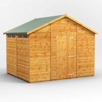 8 x 10 Power Apex Security Shed